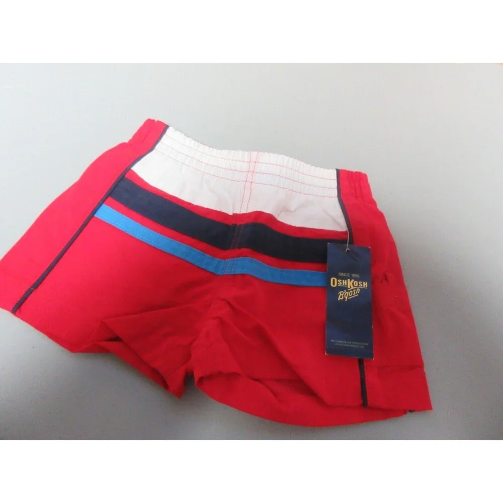 OshKosh B'gosh Infant Swim Trunks 3/6 Months Red NWT